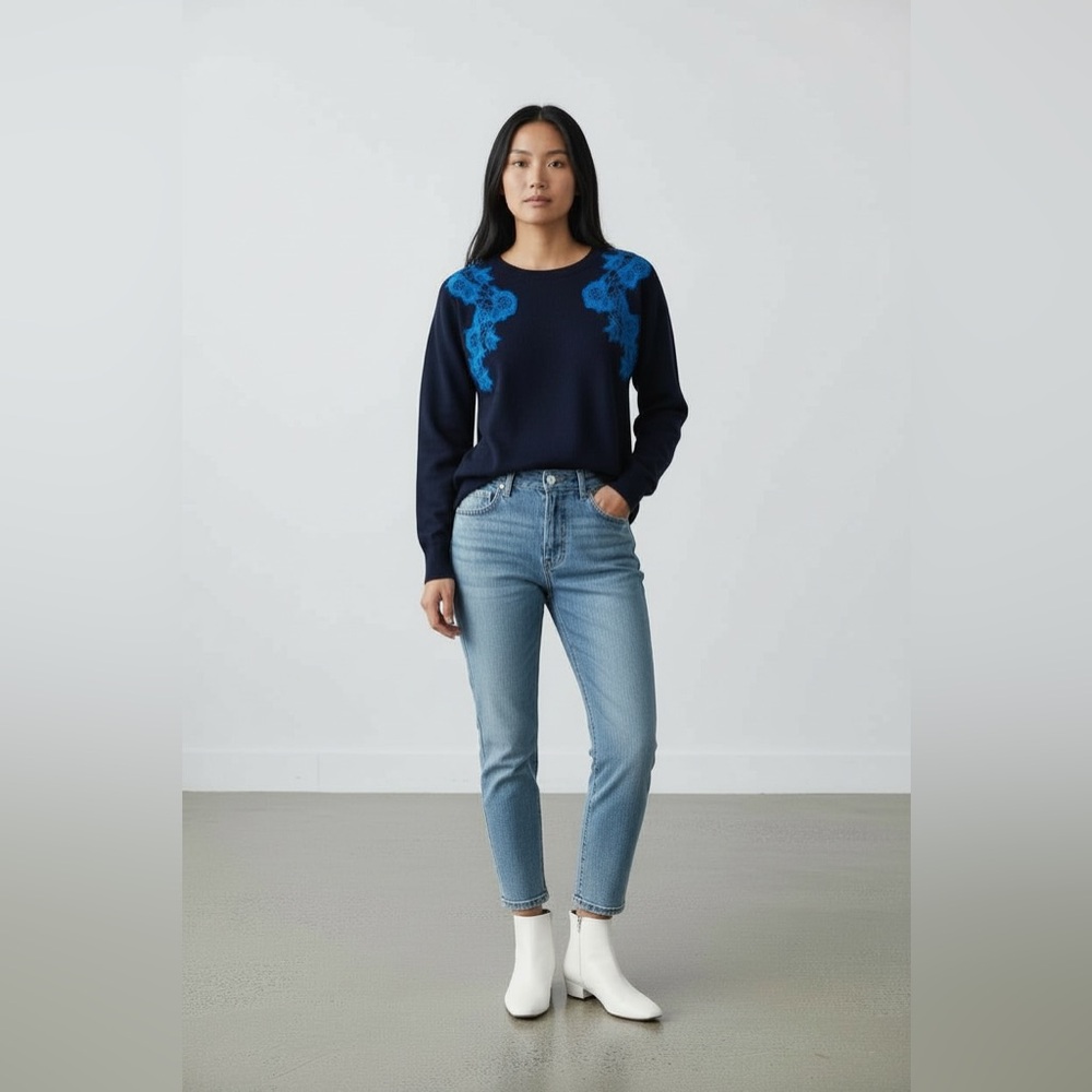 J. Crew Midnight Blue Knit Top